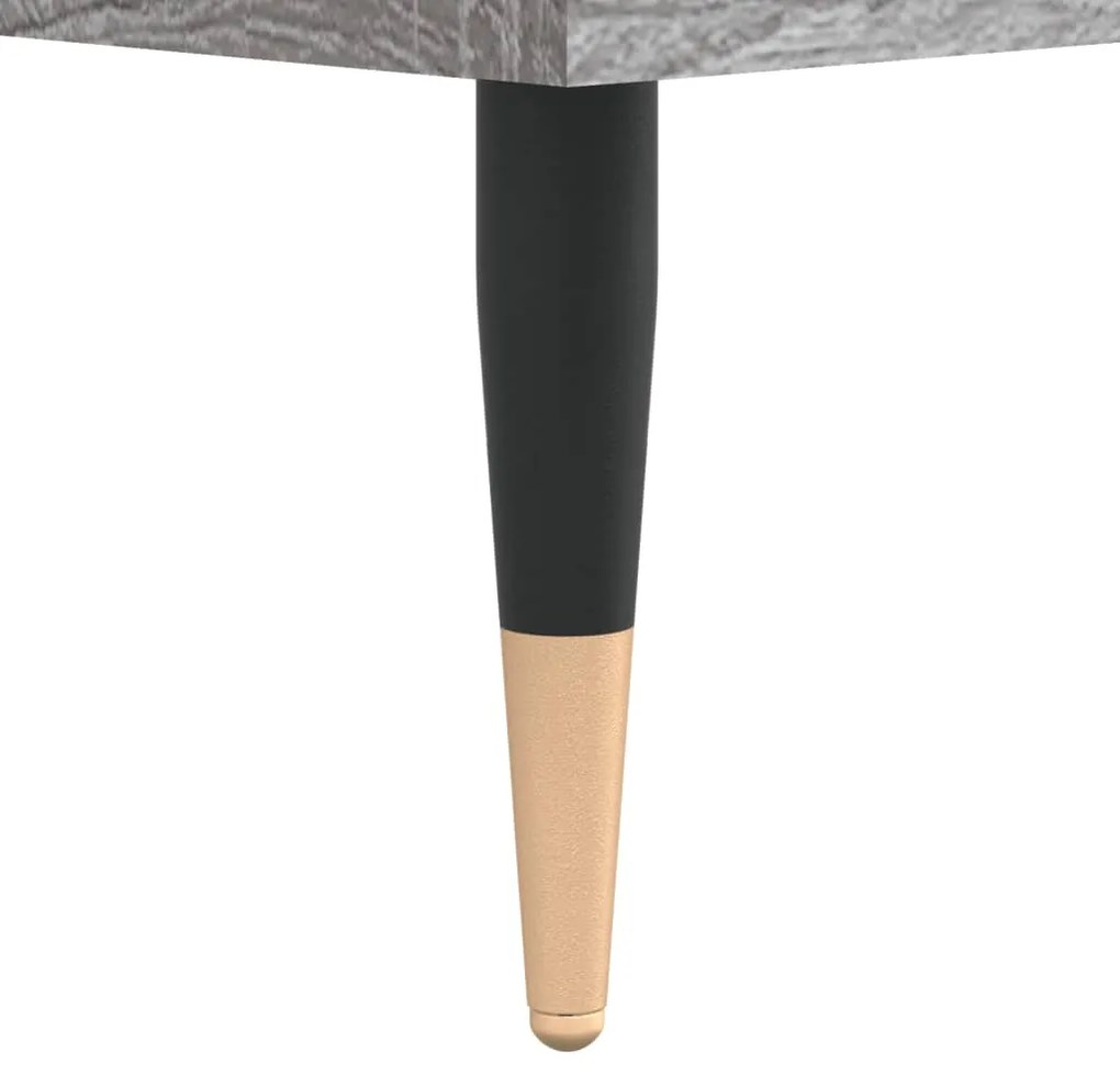 vidaXL Δισκοθήκη Γκρι Sonoma 121 x 38 x 48 εκ. από Επεξεργασμένο Ξύλο