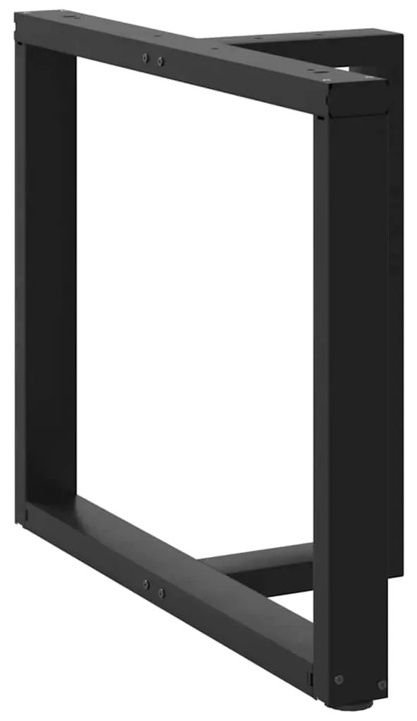 vidaXL Πόδια Τραπεζαρίας σε Σχήμα Τ, 2 τεμ. Μαύρο 100x35x(72-73) εκ. Ατσάλι
