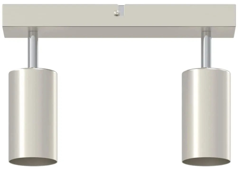 vidaXL Σποτ οροφής Βουρτσισμένο νικέλιο 26 x 5.5 x 16.5 εκ Ατσάλι