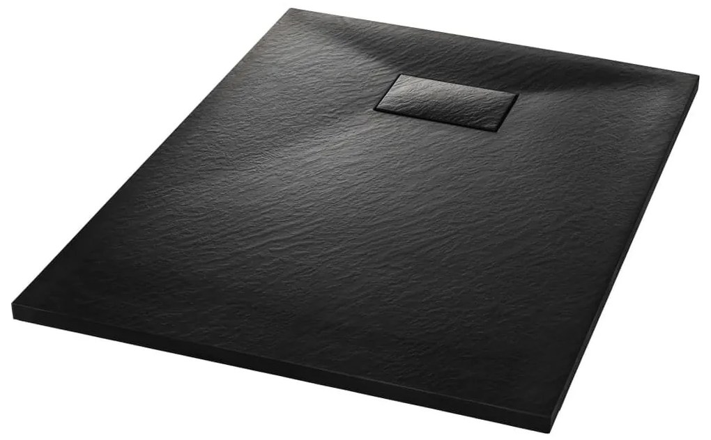 Βάση Ντουζιέρας Μαύρη 100 x 70 εκ. από SMC - Μαύρο
