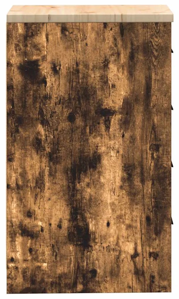 vidaXL ντουλάπι αποθήκευσης γκαράζ 40x51x85 εκ μασίφ ξύλο πεύκο