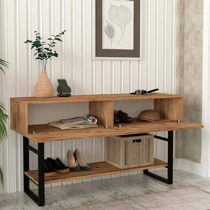 ΚΟΝΣΟΛΑ ARON MEGAPAP ΧΡΩΜΑ ATLANTIC PINE 138,8X41X75,7ΕΚ.