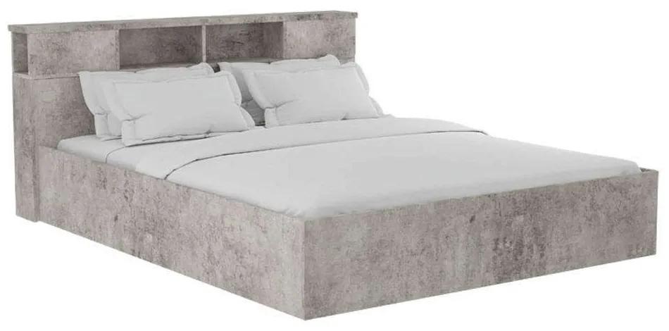 Κρεβάτι Διπλό Olympus 123-000191 160x200cm Antique Anthracite Διπλό