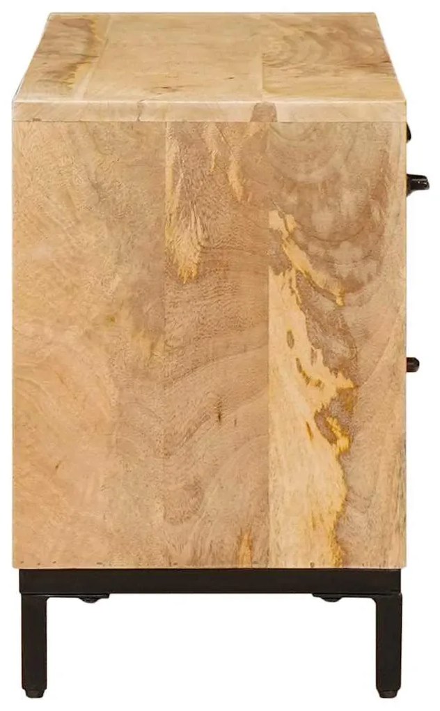 vidaXL Βάσεις Τηλεόρασης Καφέ 110 x 30 x 46 εκ. Στερεό ξύλο μάνγκο