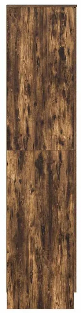 vidaXL Highboard Καπνιστό Δρύς 35 x 39 x 168 εκ.