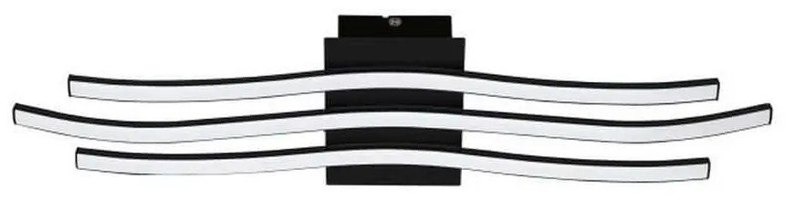Φωτιστικό Οροφής-Πλαφονιέρα Led Roncade 1 99321 3000K Black Eglo Aluminium, Plastic