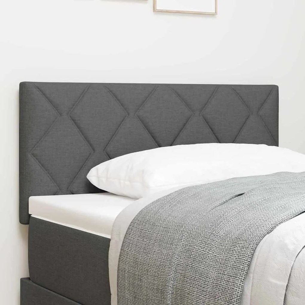 vidaXL Υφασμάτινο Κεφαλάρι Geometric Σκούρο Γκρι 90 cm ύφασμα