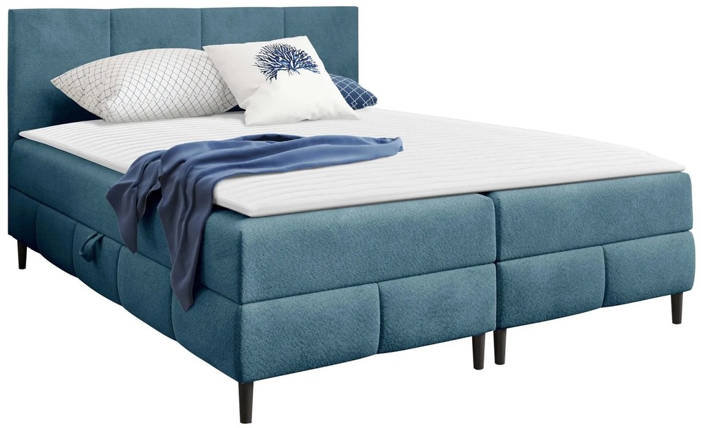 Επενδυμένο κρεβάτι Box Best II-Galazio-180 x 200 - 182.00Χ206.00Χ88.00cm
