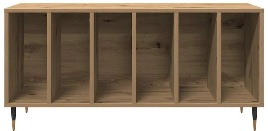 vidaXL Ντουλάπι δίσκων βινυλίου με ράφι artisan δρυς 100 x 38 x 48 εκ.