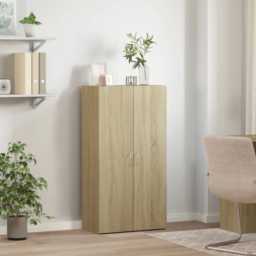 vidaXL Αρχειοθήκη Sonoma Δρυς 60x32x115 εκ. από Επεξεργασμένο Ξύλο