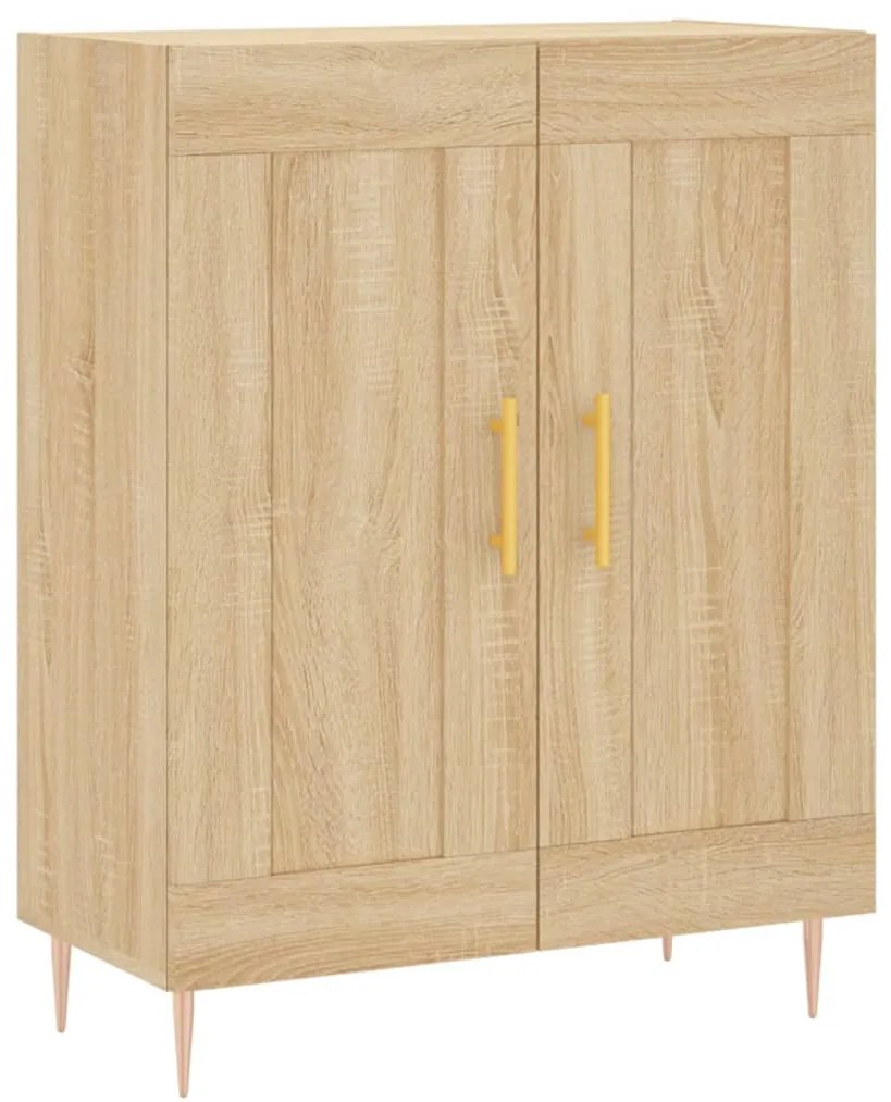 vidaXL Ντουλάπι Sonoma δρυς 69,5 x 34 x 180 εκ. από Επεξεργασμένο Ξύλο