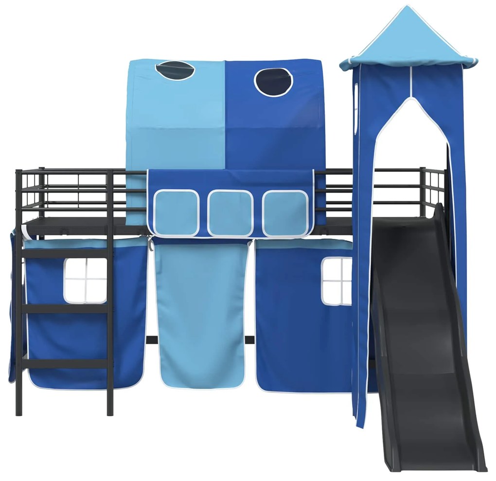 vidaXL Μαύρο και μπλε 79,5 x 200 εκ.