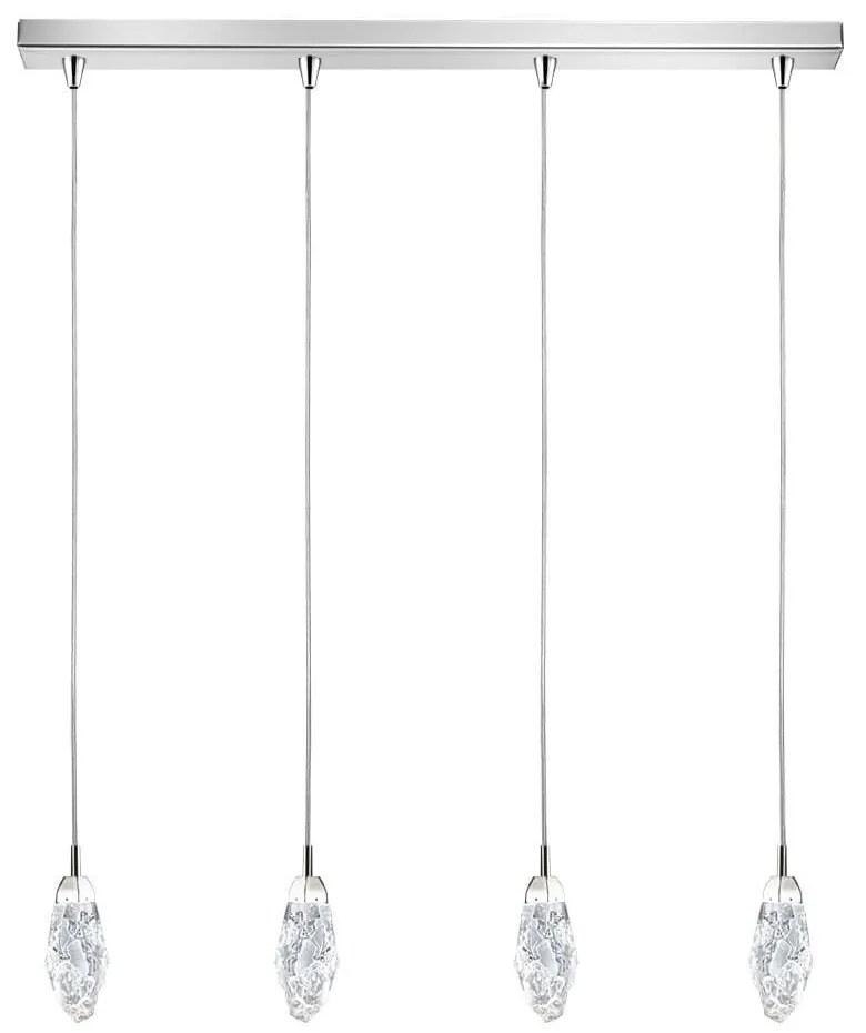 Φωτιστικό Οροφής - Ράγα 01466.09B 3W 24V LED 3000K 85cm Silver-Clear Luma