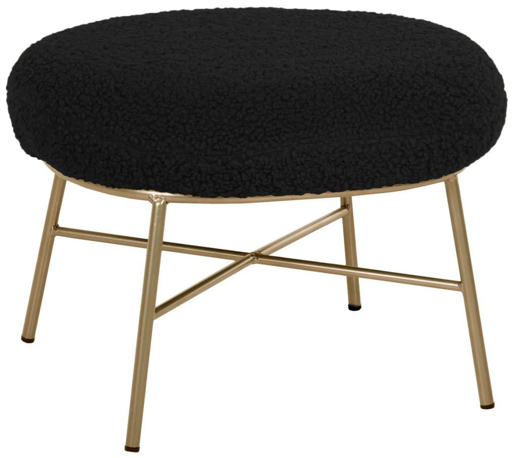 ΣΚΑΜΠΟ ΥΠΟΠΟΔΙΟ TRUDI HM8640.24 ΜΠΟΥΚΛΕ ΜΑΥΡΟ ΜΕ ΧΡΥΣΗ ΒΑΣΗ 56x47x40Y εκ.