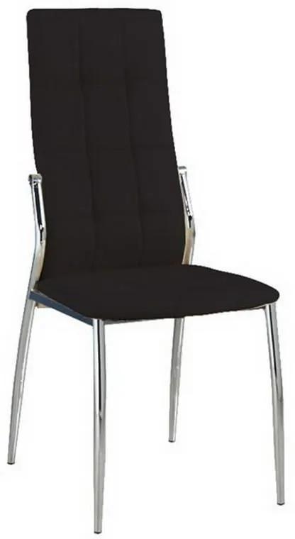 Καρέκλα Prima ΕΜ900,1 45x52x100cm Chrome-Black Σετ 4τμχ Μέταλλο,Τεχνόδερμα