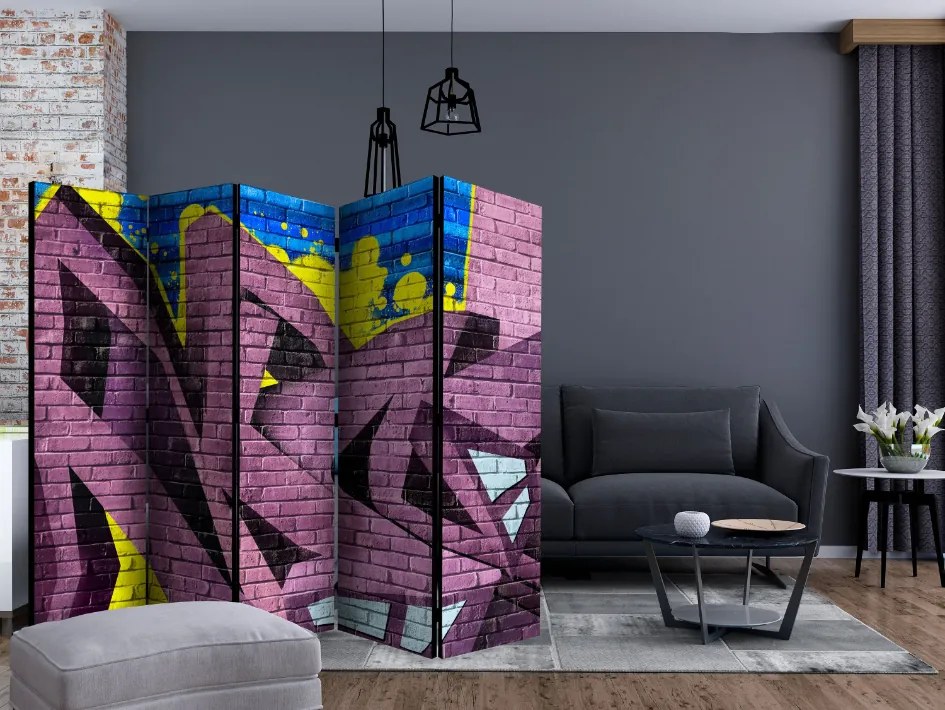 Διαχωριστικό με 5 τμήματα - Street art - graffiti II [Room Dividers]