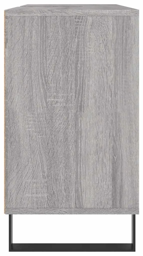 vidaXL Ντουλάπι Μπάνιου Γκρι Sonoma 80 x 33 x 60 εκ. από Επεξεργ. Ξύλο