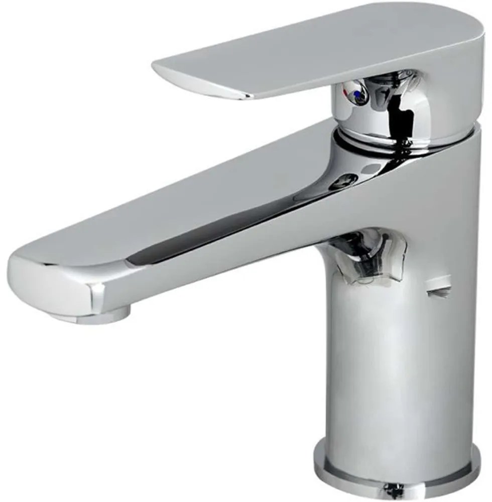 Μπαταρία Νιπτήρος America Como 33-1516 Με Κλικ Chrome Gloria Metal