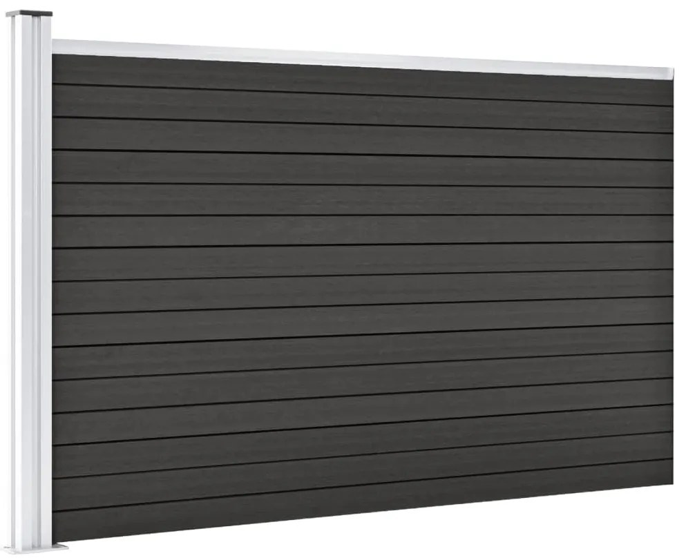 vidaXL Πάνελ Περίφραξης Γκρι 175 x 105 εκ. από WPC