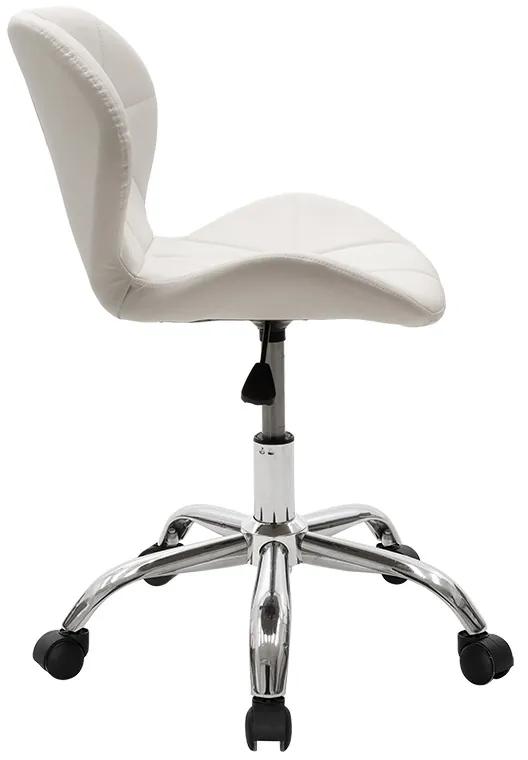 Καρέκλα γραφείου εργασίας Frea II pakoworld PU λευκό - Μέταλλο - 127-000028