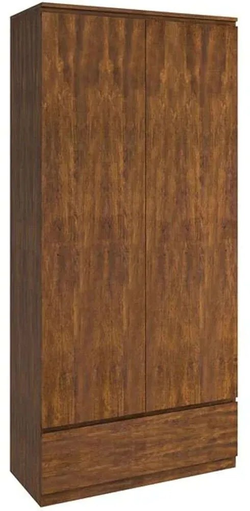 Ντουλάπα Δίφυλλη Borneo 80x40x180cm Walnut Two Door