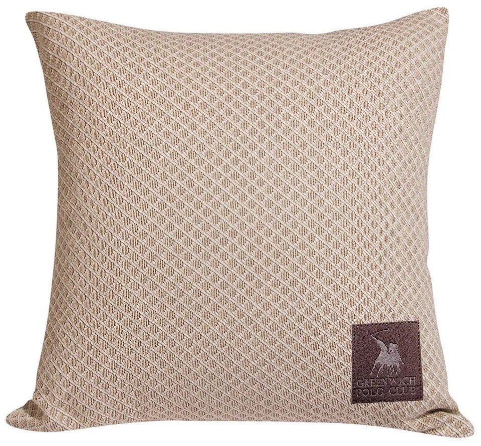 Διακοσμητικό Μαξιλάρι (Με Γέμιση) 2789 Ecru Greenwich Polo Club 42Χ42 Cotton-Polyester