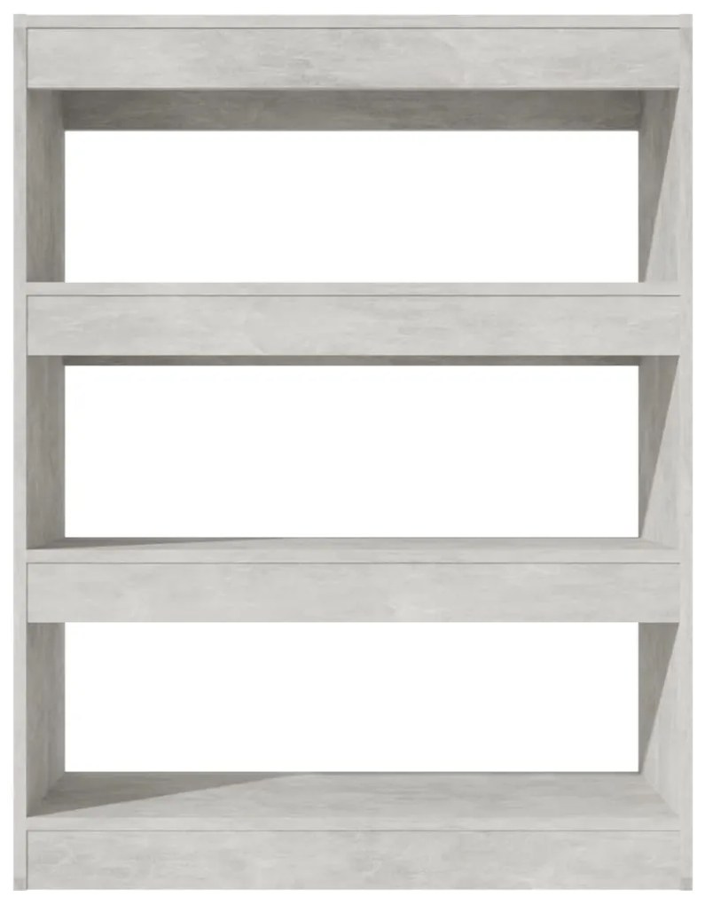 vidaXL Βιβλιοθήκη/Διαχωρ. Χώρου Γκρι Σκυρ. 80x30x103 εκ. Επεξεργ. Ξύλο