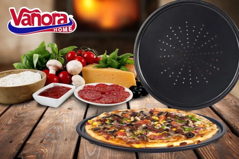 Vanora VN-SL-P1075 Ταψί Πίτσας από Ανοξείδωτο Ατσάλι 32x1εκ.