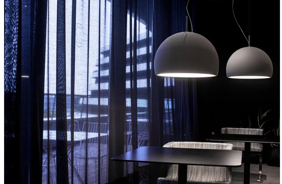 Κρεμαστό Φωτιστικό LED 30W Χειροποίητο Dimmable Triac Φ60cm Biluna S7 Prandina-1764000113500-Μαύρο 1764000113500