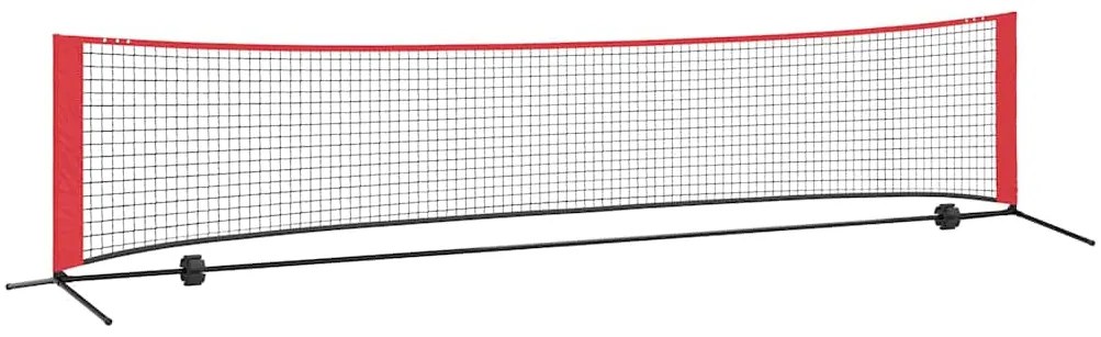 vidaXL Δίχτυ Τένις Μαύρο και κόκκινο 396 x 92 x 87 εκ. Πολυεστέρας