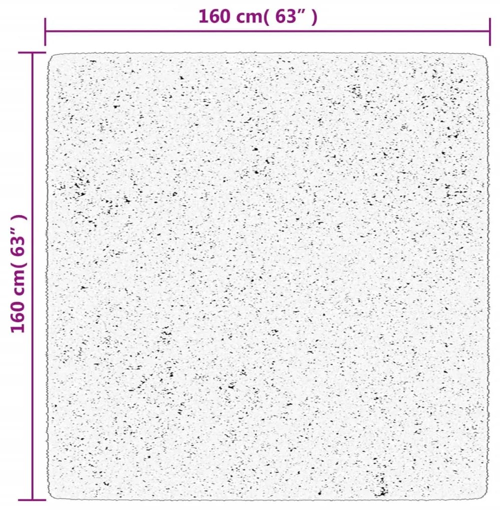 ΧΑΛΙ SHAGGY ΜΕ ΨΗΛΟ ΠΕΛΟΣ ΜΟΝΤΕΡΝΟ ΑΝΘΡΑΚΙ 160X160 ΕΚ. 375192