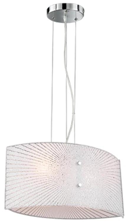 Elisa Μοντέρνο Κρεμαστό Φωτιστικό Μονόφωτο με Ντουί E27 σε Λευκό Χρώμα Trio Lighting 312200200
