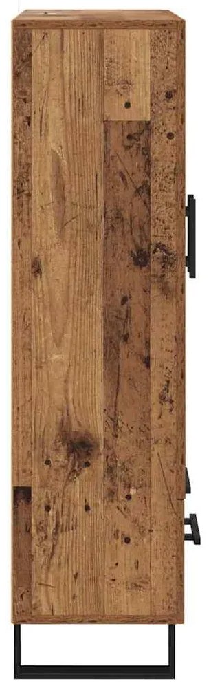 vidaXL Highboard Παλιό Ξύλο 69,5 x 30 x 115 εκ Επεξεργασμένο ξύλο