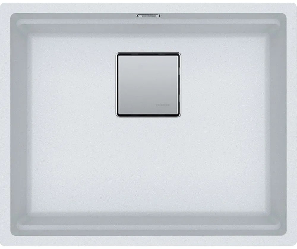 Franke Kubus 2 KNG 110-52 Polar White Υποκαθήμενος Γρανιτένιος Νεροχύτης 60cm