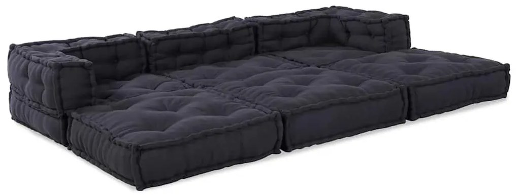 vidaXL Μαξιλάρι 3 pcs Ανθρακί 70 x 70 x 54 εκ Πολυεστέρας