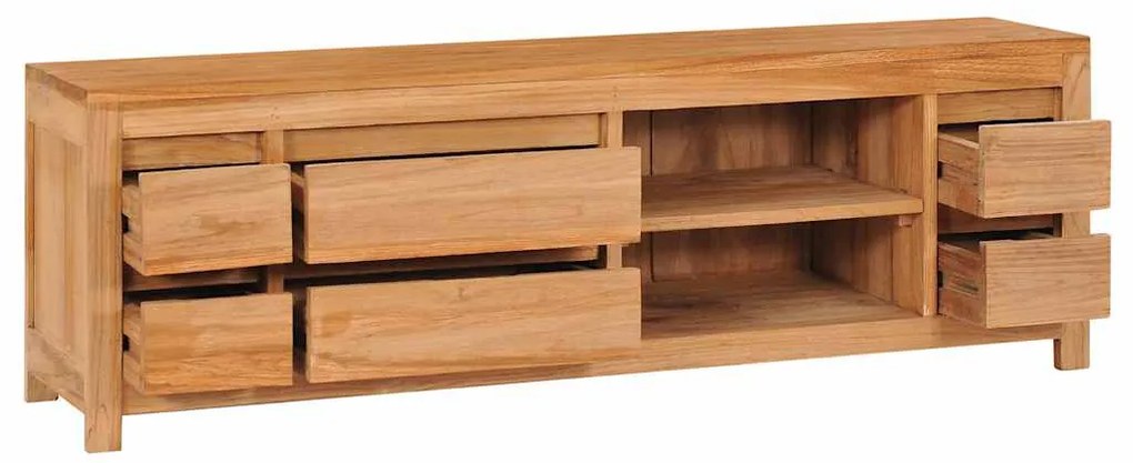 vidaXL Έπιπλο Τηλεόρασης 120 x 30 x 40 εκ. από Μασίφ Ξύλο Teak