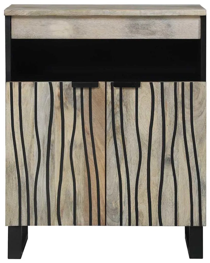 vidaXL Ντουλάπες &amp; ράφια αποθήκευσης μέσων Λευκό και Μαύρο