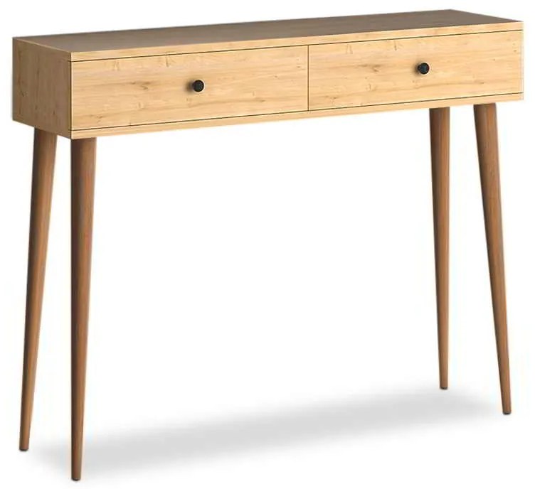 Κονσόλα μελαμίνης Alis Megapap χρώμα oak 110x29x88εκ.