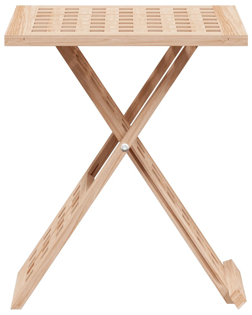 vidaXL Τραπεζάκι σαλονιού Πτυσσόμενο 33x33x40,5 εκ Μασίφ ξύλο καρυδιά