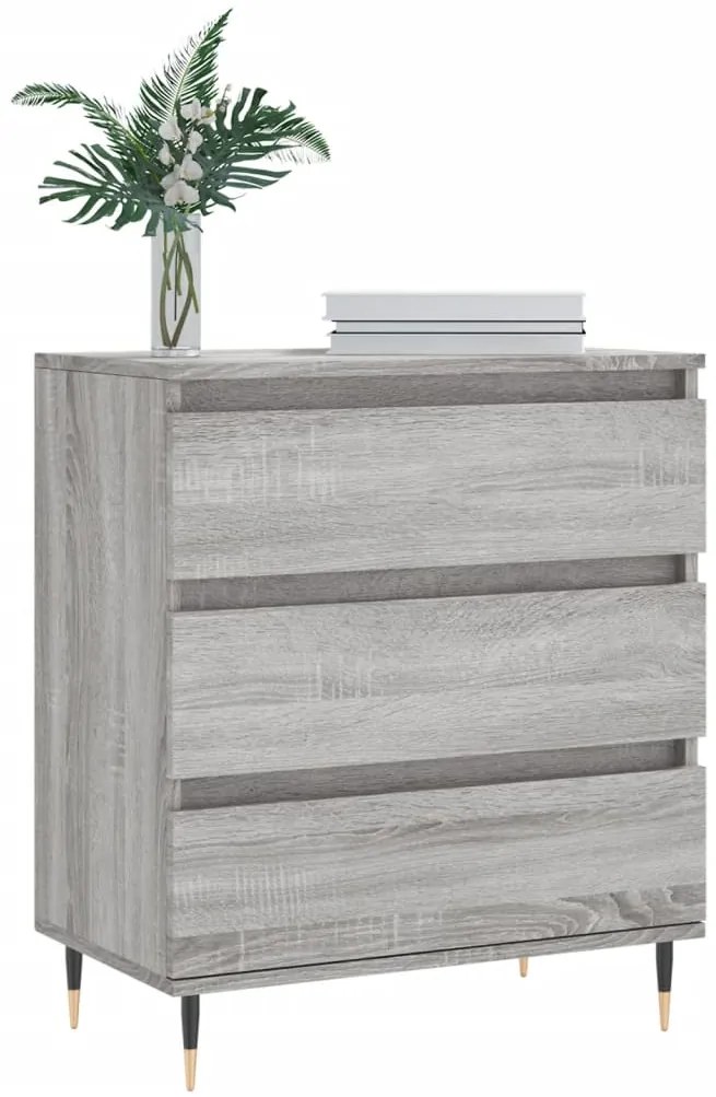 vidaXL Ντουλάπι Γκρι Sonoma 60x35x70 εκ. από Επεξεργασμένο Ξύλο