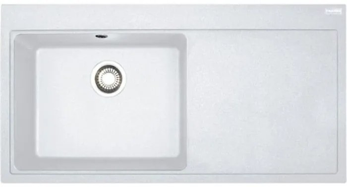 Franke Mythos MTG 611 Polar White Γρανιτένιος Νεροχύτης Ποδιά Δεξιά 60 cm