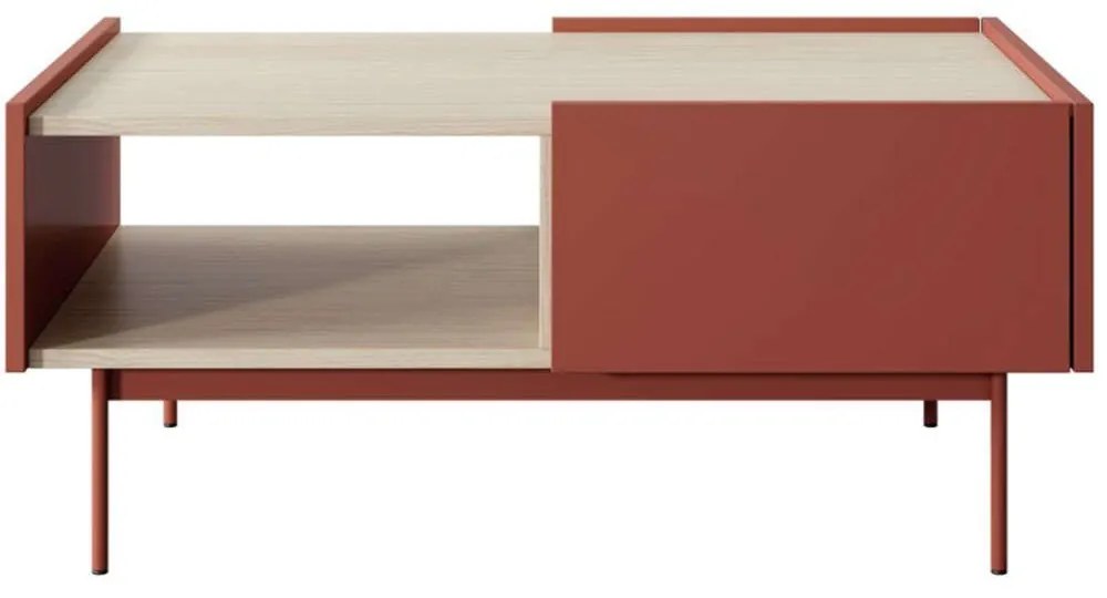 Τραπεζάκι Σαλονιού Palestino 162756119 97x65x45cm Oak-Red