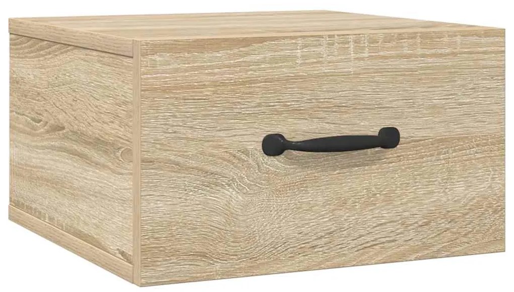 vidaXL Κομοδίνα Επιτοίχια 2 τεμ. Sonoma Δρυς 35 x 35 x 20 εκ.