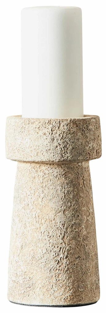 Κηροπήγιο Eris S Rustic Μπεζ Τερακότα H: 16 Ø: 10 cm MUUBS