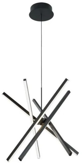 Κρεμαστό Φωτιστικό Οροφής LED 49W IP20 3CCP Ray 4301300 Viokef-4301300-Μαύρο 4301300