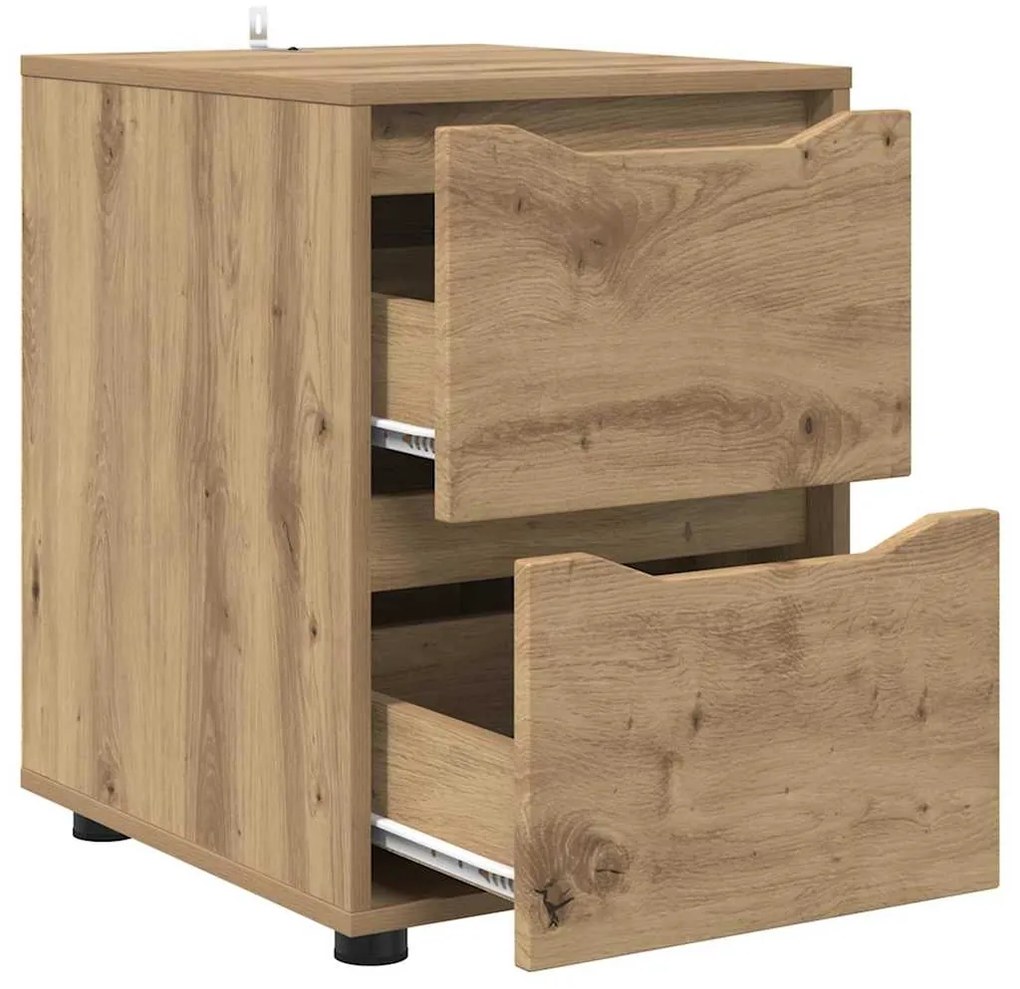 vidaXL Ντουλάπι αποθήκευσης Artisan Oak 40 x 48 x 57 εκ