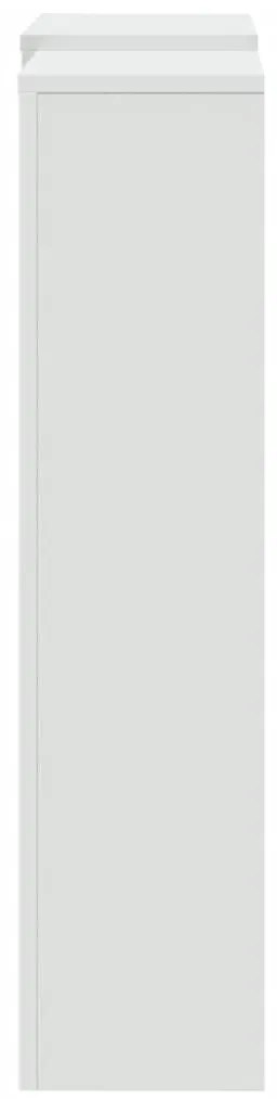 vidaXL Κάλυμμα Καλοριφέρ Λευκό 205x21,5x83,5εκ. από Επεξεργασμένο Ξύλο