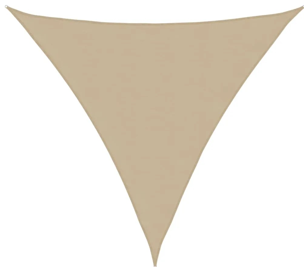 vidaXL Πανί Σκίασης Τρίγωνο Μπεζ 4 x 4 x 4 μ. από Ύφασμα Oxford