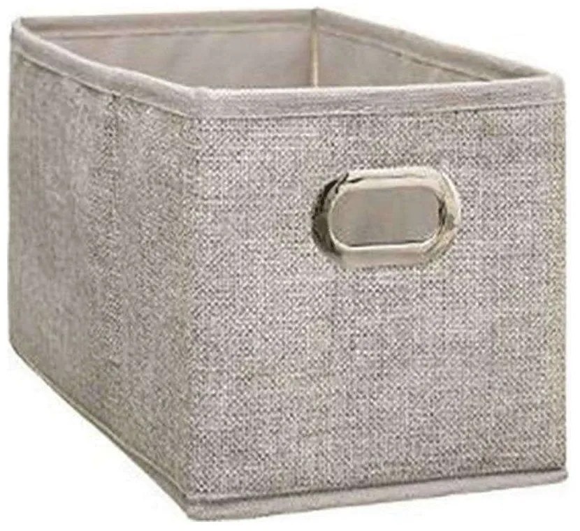 Κουτί Αποθήκευσης 07.160384G 15x31cm Υφασμάτινο Grey Fabric