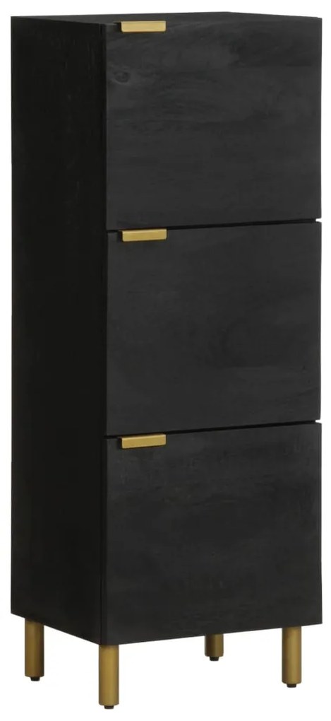 Ντουλάπι Μαύρο 40 x 33 x 110 εκ. από Επεξεργασμένο Ξύλο